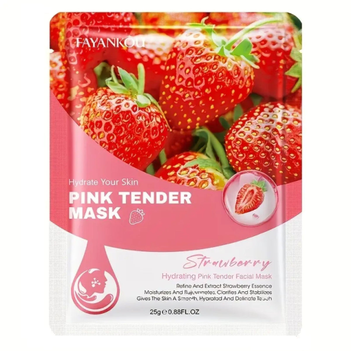 Masque Facial à la Fraise Hydratant