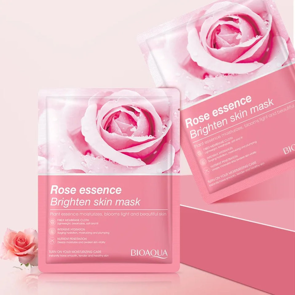 Masque Tissu Rose pour Visage