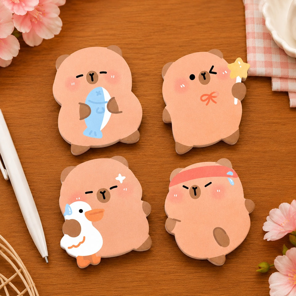Bloc-notes Adhésifs Oursons Kawaii à Motifs