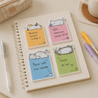 Kit de Papeterie Kawaii Patte de Chat Rose et Noir