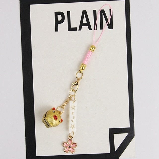 Porte-clés omamori sakura porte-bonheur - Câlin Kawaii