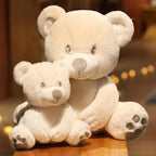 Ours en Peluche Crème Moelleux aux Pattes Brodées