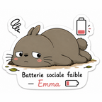 Stickers Mood Totoro personnalisables – collection introvertis kawaii