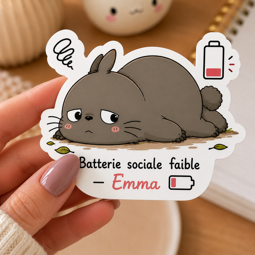 Autocollant Totoro « Invisible Aujourd'hui Jade »