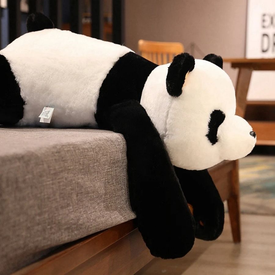 Oreiller de Corps Panda Géant Noir et Blanc