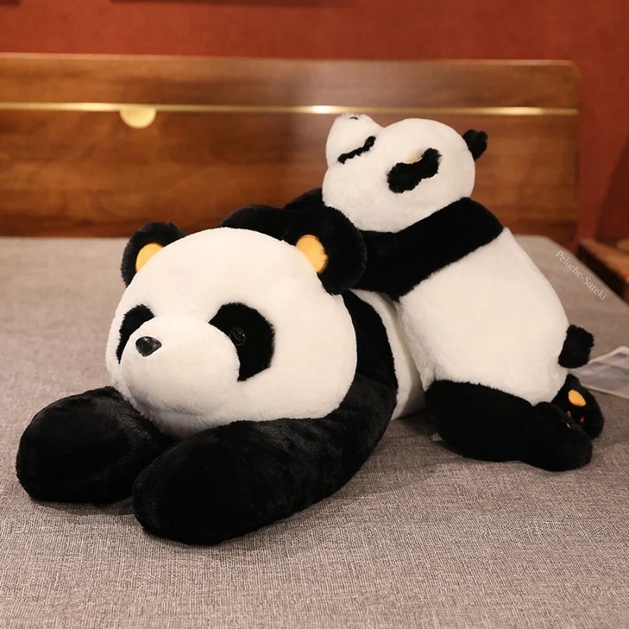 Oreiller de Corps Panda Géant Noir et Blanc