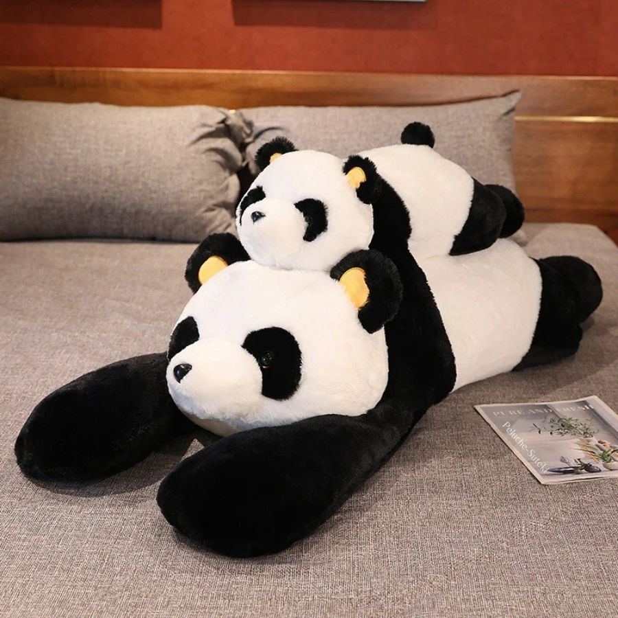 Oreiller de Corps Panda Géant Noir et Blanc