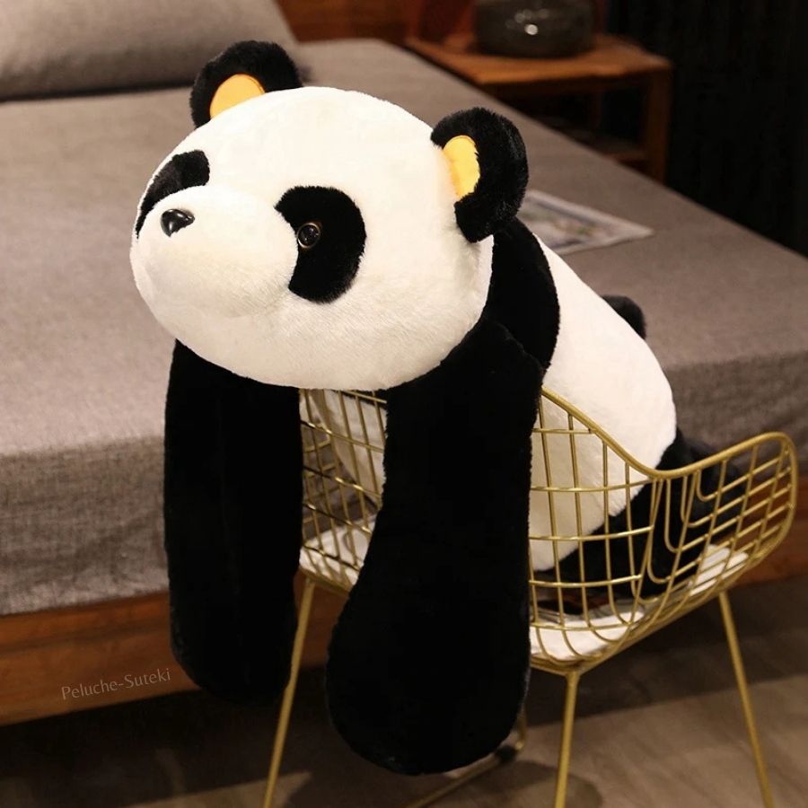Oreiller de Corps Panda Géant Noir et Blanc