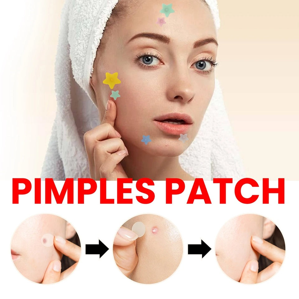 Patchs anti-Acné en Forme d'Étoiles