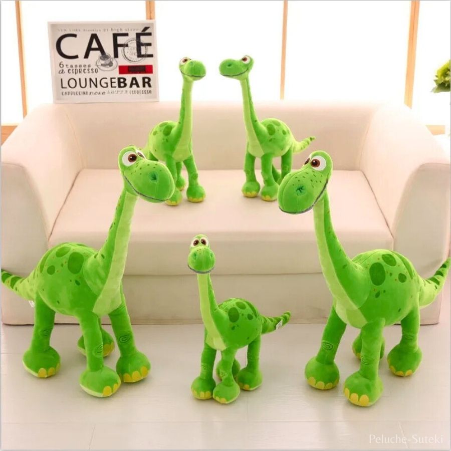 Peluche Dinosaure Verte Arlo à Long Cou