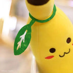 Peluche Banane Jaune à Visage Mignon
