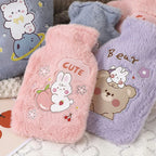 Bouillotte en Peluche Rose Pâle Lapin et Pêche