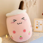 Peluche Kawaii Bubble Tea Jaune à Ananas