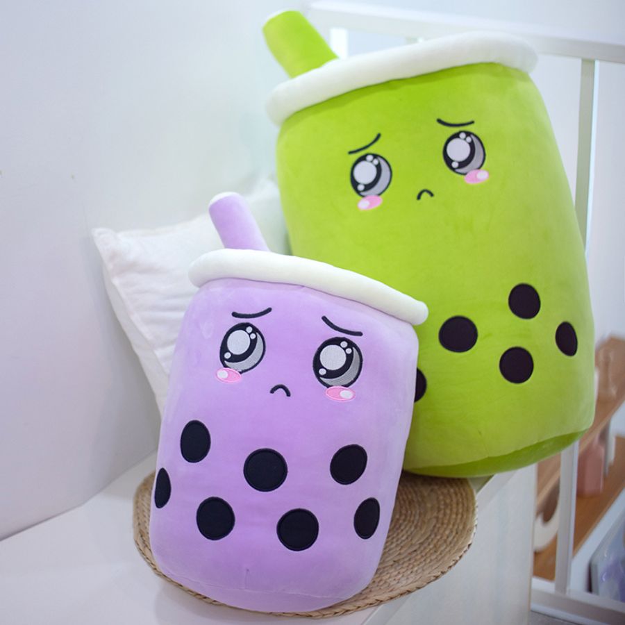 Peluche Kawaii Boba Violette Pleureuse