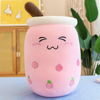 Peluche Kawaii Bubble Tea Jaune à Ananas