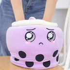Peluche Kawaii Boba Violette Pleureuse