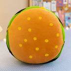 Coussin en Peluche Hamburger Original et Doux