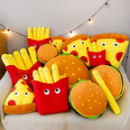 Coussin en Peluche Hamburger Original et Doux