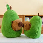 Peluche Avocat Vert et son Capybara Caché