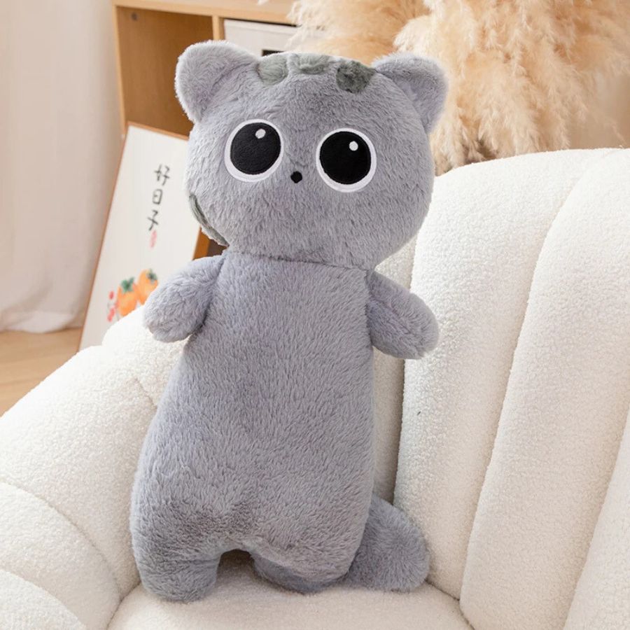 chat-peluche-japonaise-kawaii-gris