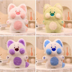 Peluche Kawaii Blanche à Joues et Ventre Roses