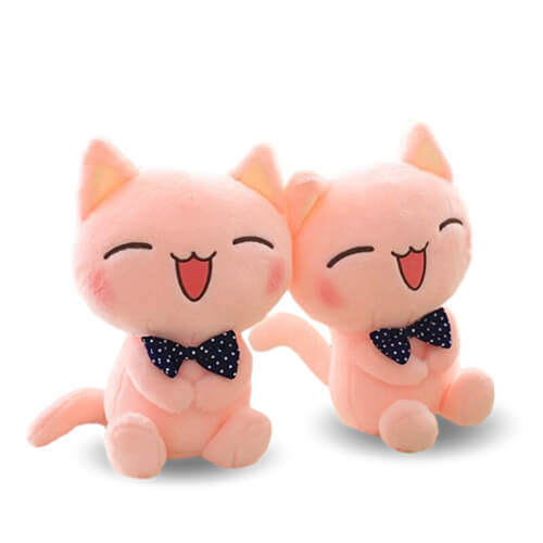 Peluche Chat Rose Soft