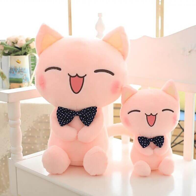 Peluche Chat Rose Soft