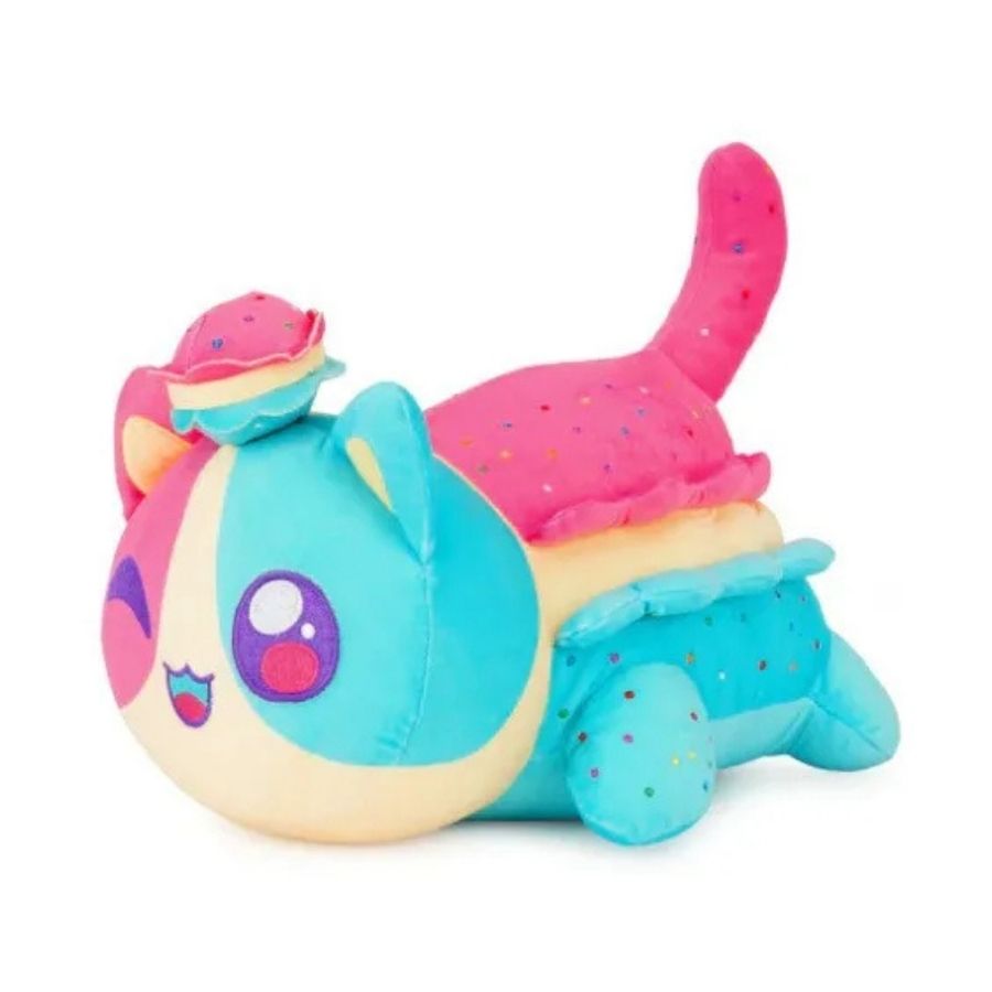 Peluche de Chat Kawaii Macaron Multicolore