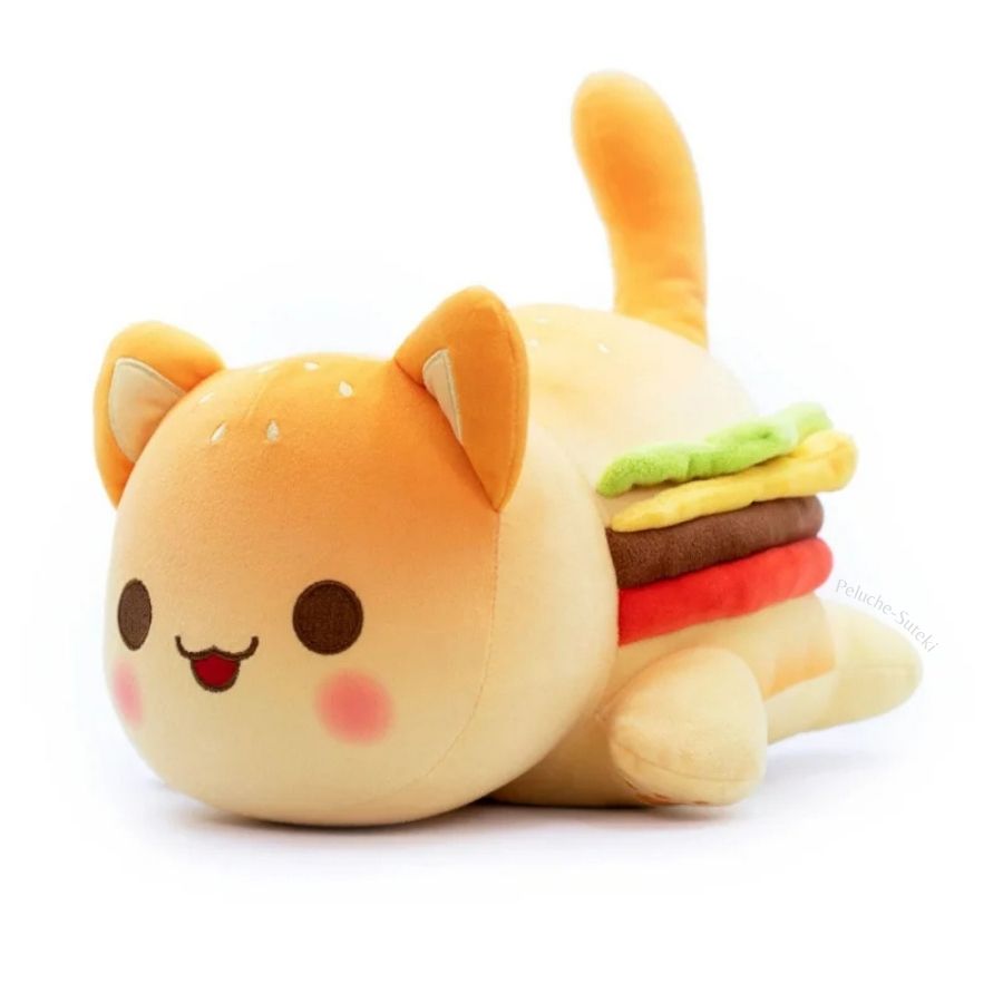 Peluche de Chat Burger Kawaii