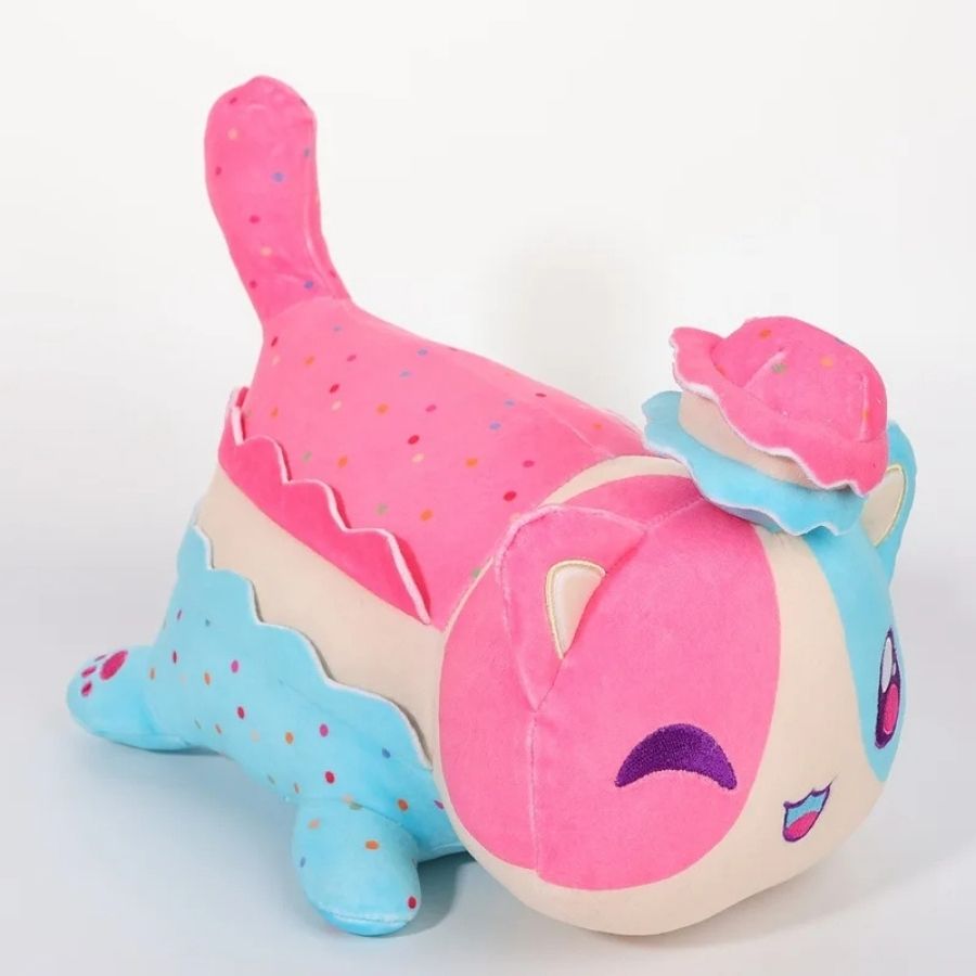 Peluche de Chat Kawaii Macaron Multicolore