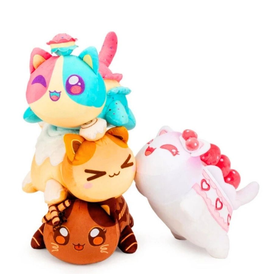 Peluche Chat Kawaii Marron Façon Chocolat