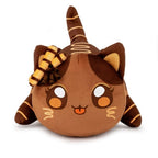 Peluche Chat Kawaii Marron Façon Chocolat