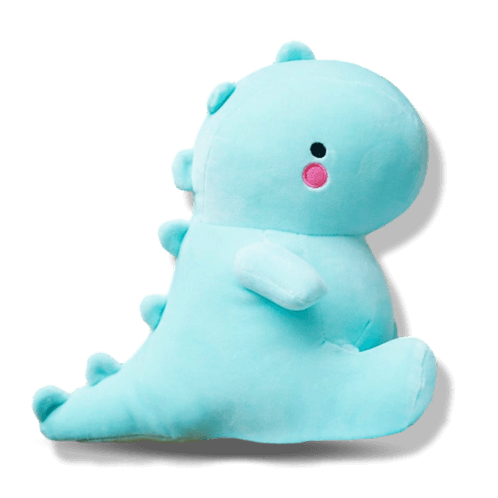 Peluche kawaii dinosaure bleu