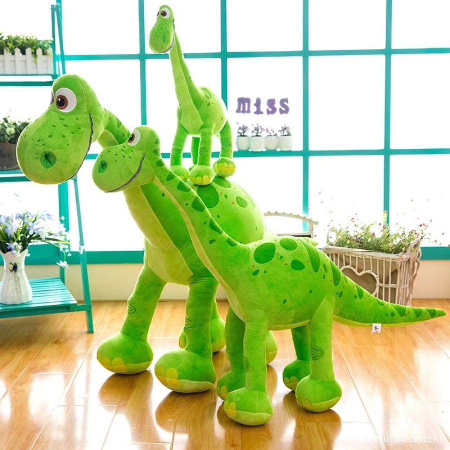 Peluche Dinosaure Verte Arlo à Long Cou