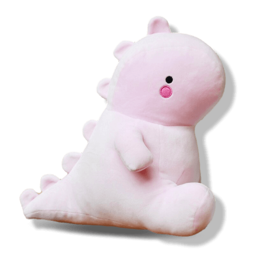 Peluche kawaii dinosaure rose
