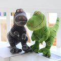 Peluche Dinosaure T-Rex Souriant en Gris Anthracite