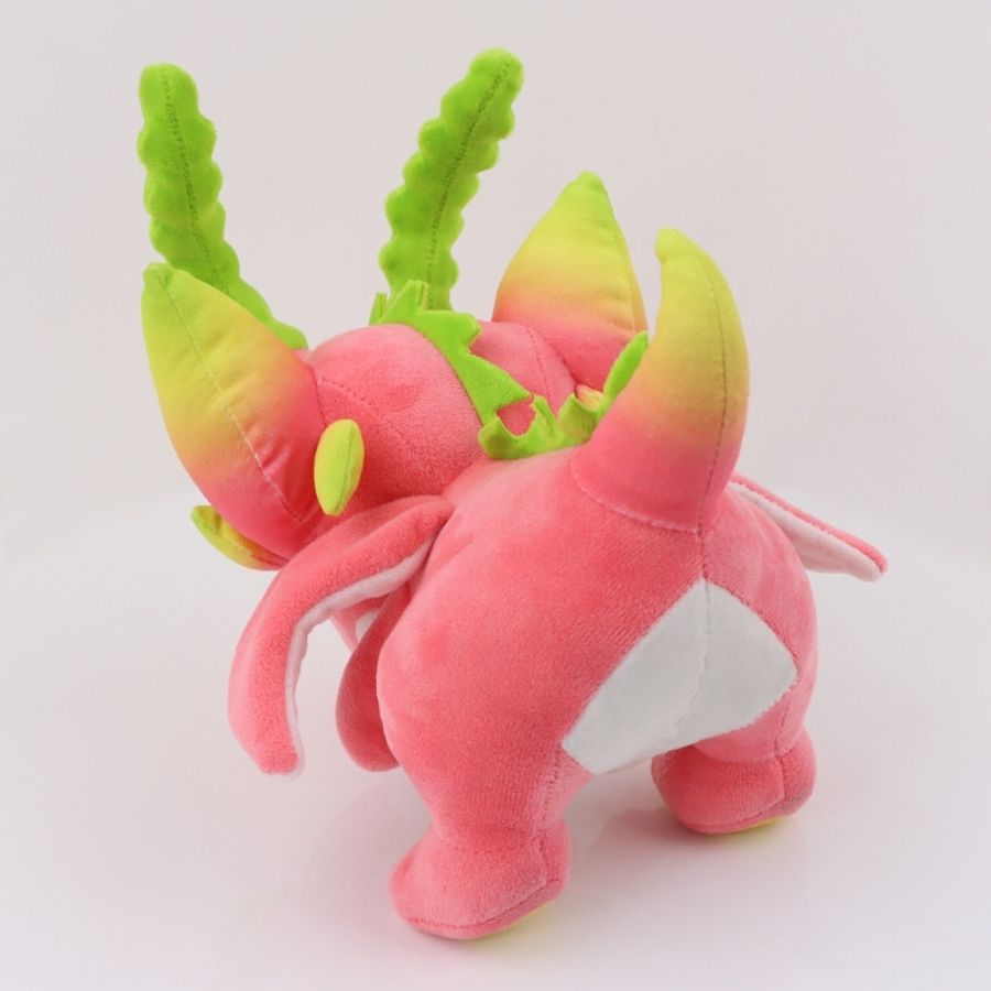 Peluche Rose Pitaya aux Cornes Vertes