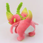 Peluche Rose Pitaya aux Cornes Vertes