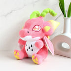 Peluche Rose Pitaya aux Cornes Vertes