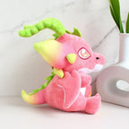 Peluche Rose Pitaya aux Cornes Vertes