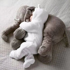 Doudou Éléphant Géant en Peluche Grise