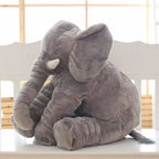 Doudou Éléphant Géant en Peluche Grise