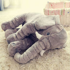 Doudou Éléphant Géant en Peluche Grise