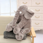 Doudou Éléphant Géant en Peluche Grise