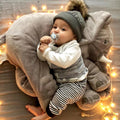 Doudou Éléphant Géant en Peluche Grise
