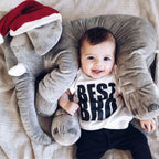 Doudou Éléphant Géant en Peluche Grise