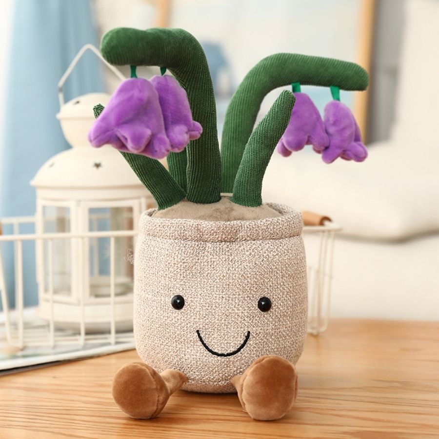 peluche-fleur-violette