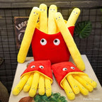 Peluche Frites Mignonnes Amovibles en Carton Rouge