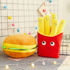 Peluche Frites Mignonnes Amovibles en Carton Rouge