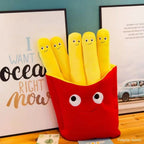 Peluche Frites Mignonnes Amovibles en Carton Rouge